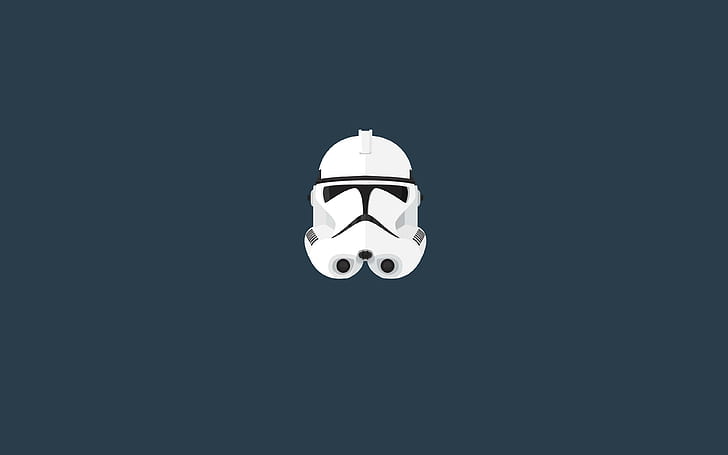 stormtrooper star wars minimalism helmet, HD wallpaper