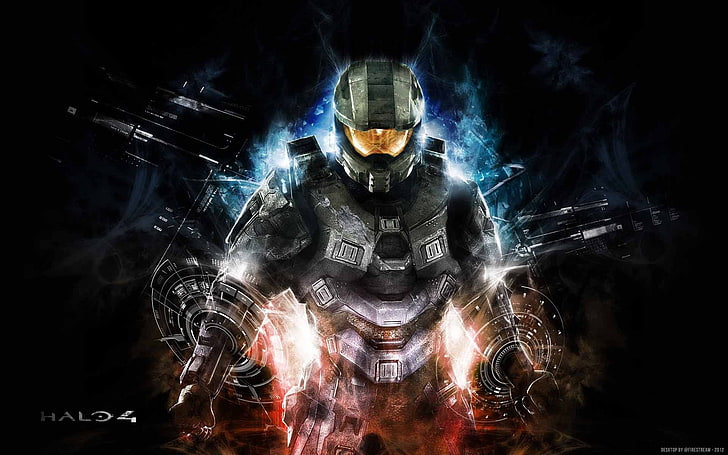 Halo 4 fond d'écran, Halo, Master Chief, Halo 4, 343 Industries, jeux vidéo, artwork, Fond d'écran HD