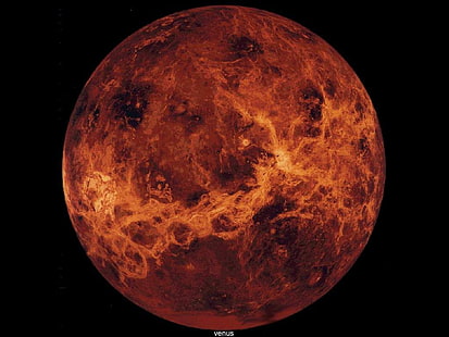 Планета Венера Планеты Венера Космос Планеты HD Art, планеты, Венера, солнечная система, Планета Венера, HD обои HD wallpaper