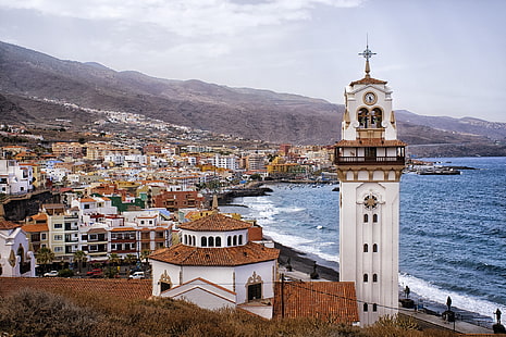 Candelaria, Cruz, Santa, Spagna, Tenerife, Sfondo HD HD wallpaper