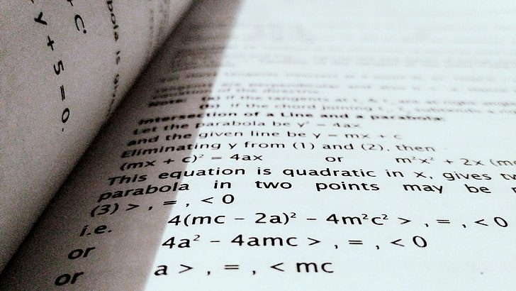 black and white, blur, book, business, capture, close up, education, knowledge, mathematics, page, paper, school, text, HD wallpaper