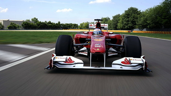 Ferrari, Фернандо Алонсо, машина, Формула 1, HD обои HD wallpaper