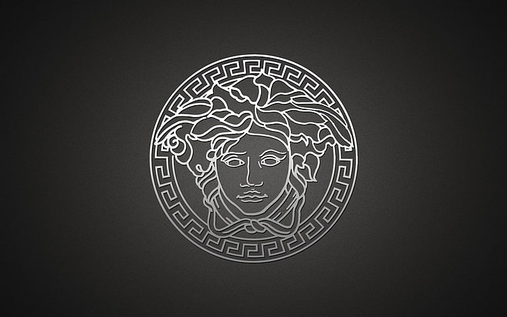 versace logo-Brand advertising desktop wallpaper, Versace logo, HD wallpaper
