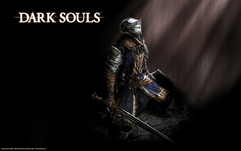 Dark Souls Knight Medieval HD, видеоигры, темнота, рыцарь, средневековье, души, HD обои HD wallpaper