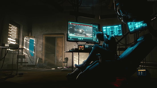 4K, скриншот, E3 2018, Cyberpunk 2077, HD обои HD wallpaper