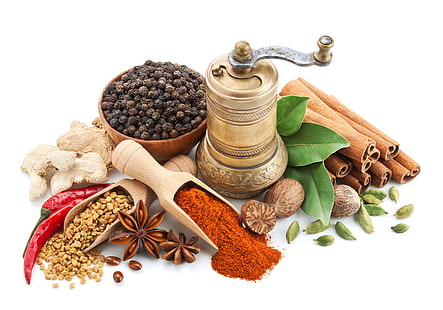 Food, Herbs and Spices, Cinnamon, Herbs, Spices, HD wallpaper HD wallpaper