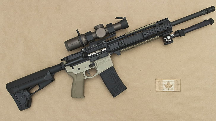 Aassault rifle, senapan, senjata, senapan, senapan serbu, Wallpaper HD