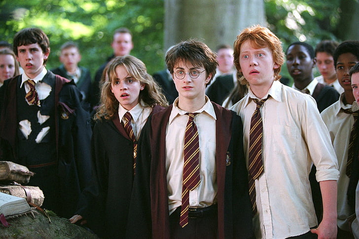 Harry Potter, Harry Potter dan Tahanan Azkaban, Hermione Granger, Neville Longbottom, Ron Weasley, Wallpaper HD