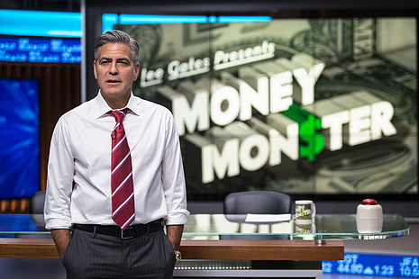 Кино, Монстр денег, Джордж Клуни, HD обои HD wallpaper