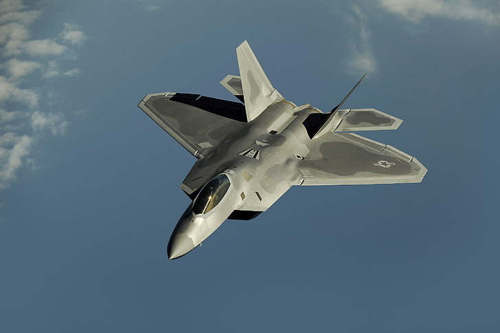 Lockheed Martin F-22 Raptor, US Air Force, avion furtif, Fond d'écran HD