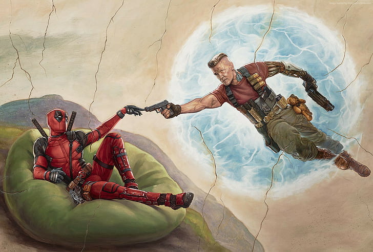 Ryan Reynolds, Josh Brolin, HD, Deadpool 2, HD wallpaper