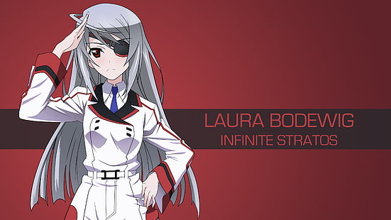 dziewczyny z anime, Infinite Stratos, Bodewig Laura, Tapety HD HD wallpaper