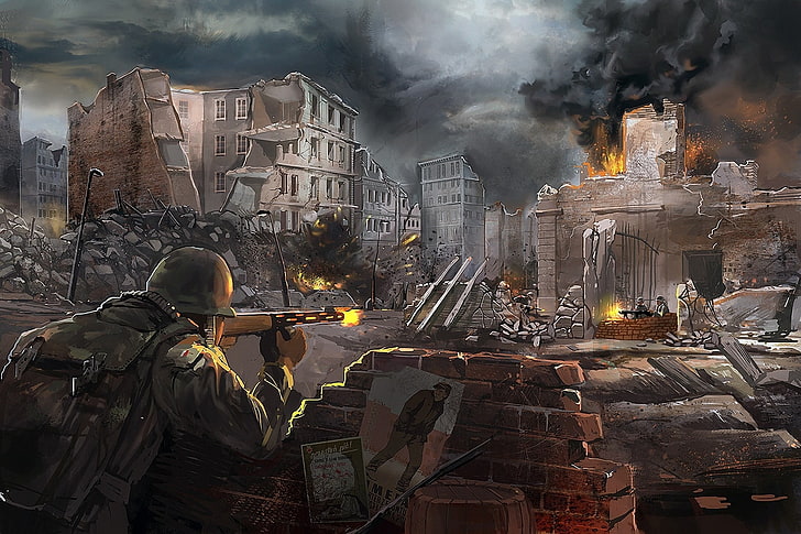 Sfondo di Call of Duty World War 2, Seconda Guerra Mondiale, Sfondo HD
