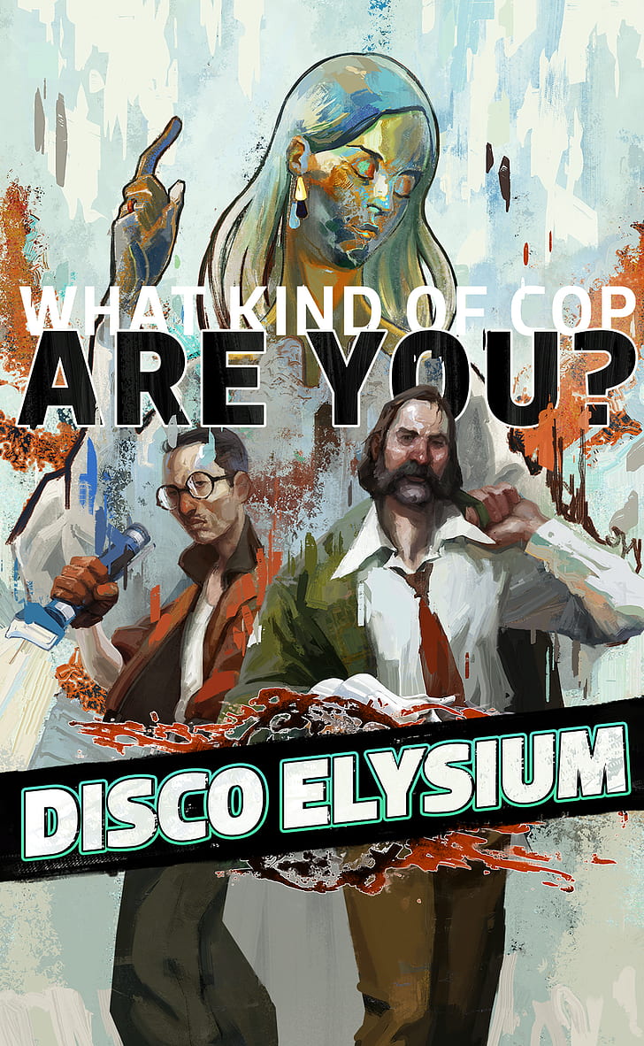 Disco Elysium, cover art, game logo, HD wallpaper