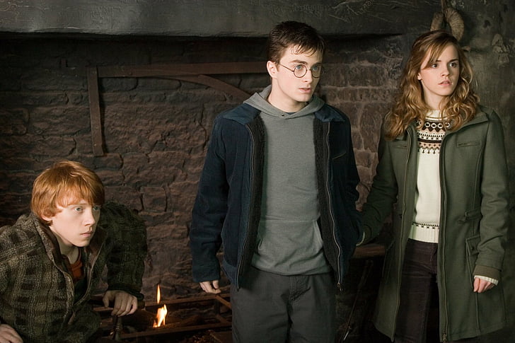 Harry Potter, Harry Potter e l'Ordine della Fenice, Hermione Granger, Ron Weasley, Sfondo HD