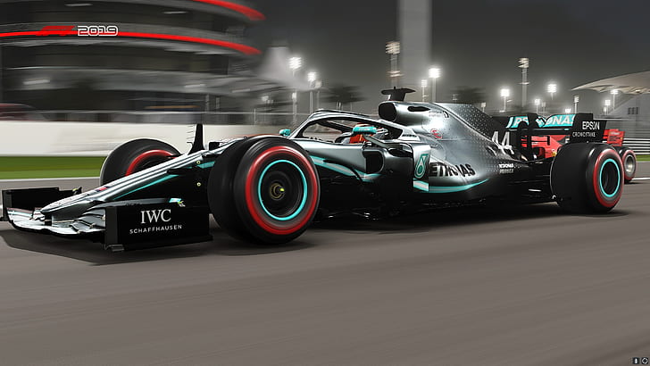 Videospiel, F1 2019, Mercedes AMG F1 W10 EQ Power +, Rennwagen, HD-Hintergrundbild
