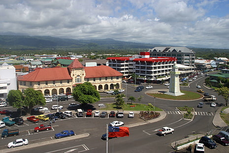 Апиа - Самоа, Апиа, Тихоокеанские острова, Самоа, острова, города-поселки, HD обои HD wallpaper