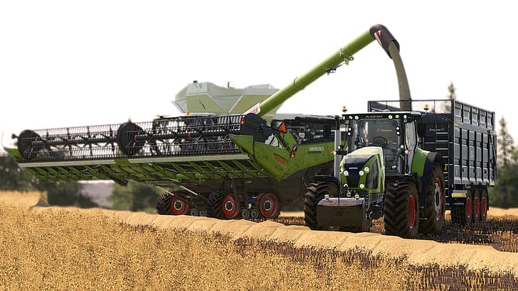 fs19, pertanian, pertanian, traktor, Pemanenan, alam, simulator pertanian, Wallpaper HD