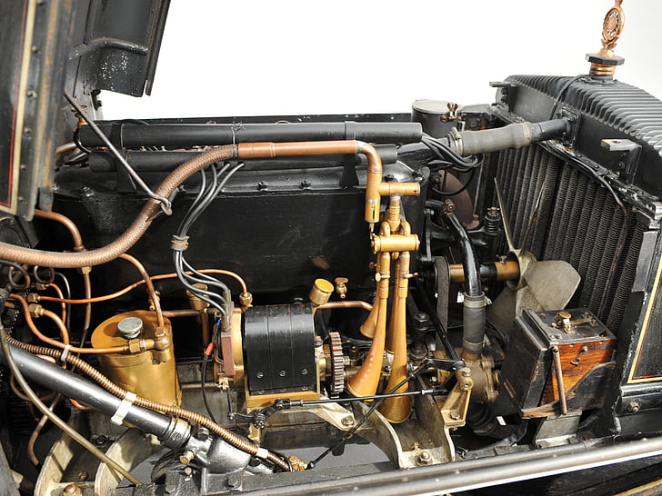 10 6 litre, 1907, daimler, engine, retro, tourer, type tp45, HD wallpaper