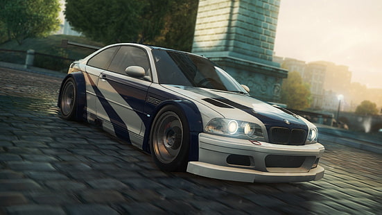 coupé BMW grigio, Need for Speed, Need For Speed: Most Wanted, Sfondo HD HD wallpaper
