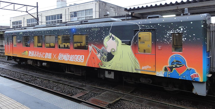 Leiji Matsumoto, Galaxy Express 999, train, HD wallpaper