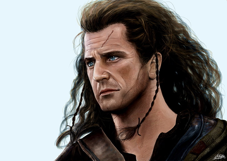 il film, maschio, cuore coraggioso, William Wallace.Mel Gibson, Sfondo HD