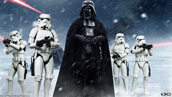 Fondo de pantalla digital de Star Wars Darth Vader, Star Wars, Darth Vader, Fan Art, Hot Toys, Stormtrooper, Fondo de pantalla HD HD wallpaper