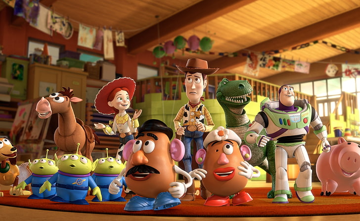 Toy Story 3, personaggi di Toy Story, cartoni animati, Toy Story, Story, Sfondo HD