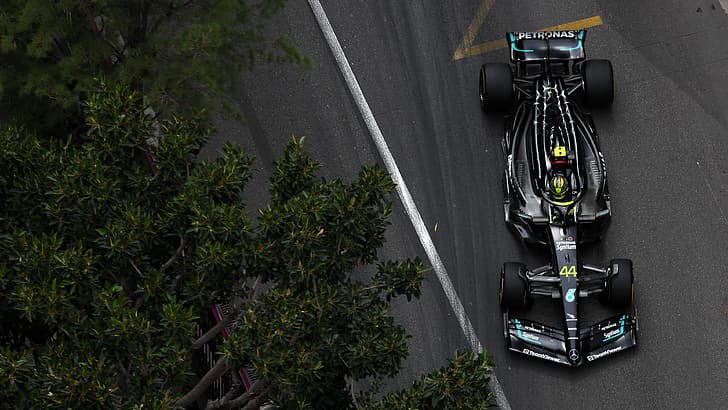 Formula 1, formula cars, Monaco, Mercedes F1, Lewis Hamilton, HD wallpaper