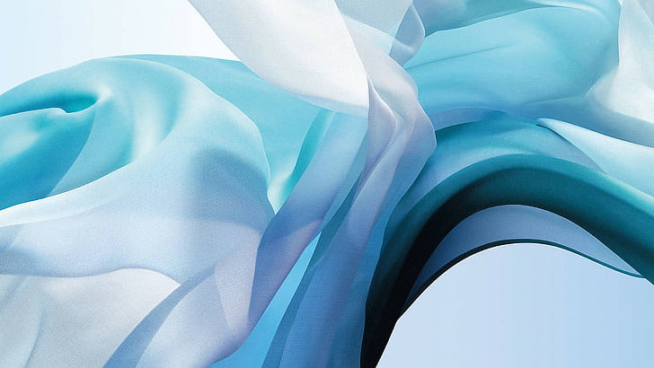 MacBook Air, abstract, blue, HD wallpaper