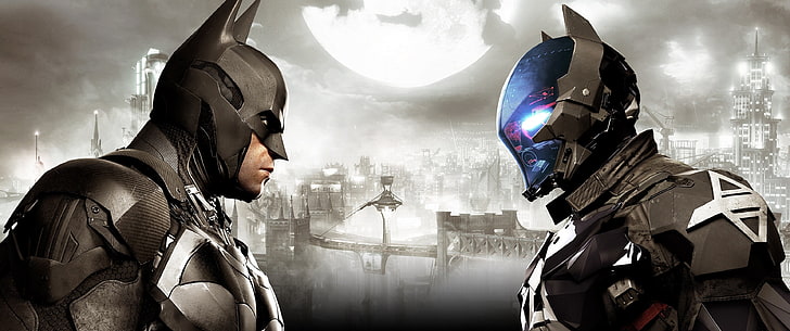 Ilustracja Batmana, Batman: Arkham Knight, Batman, Rocksteady Studios, gry wideo, Tapety HD