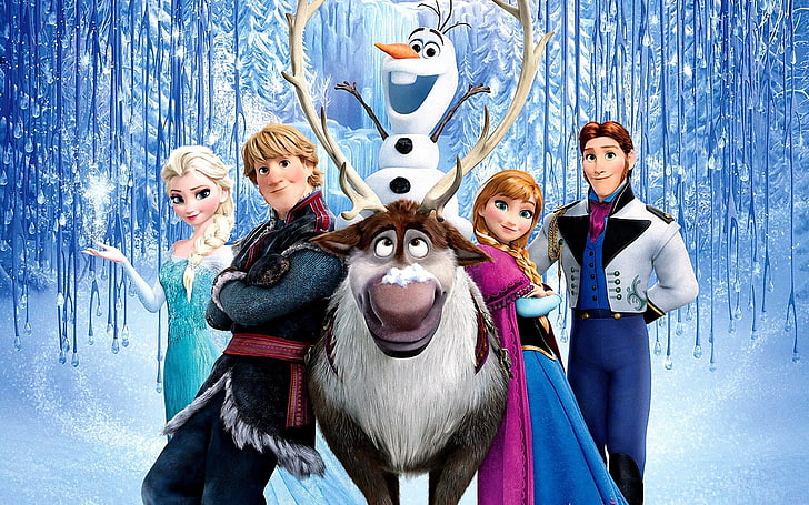 アナと雪の女王2013 Animated Movie、Disney Frozen digital wallpaper、Movies、Hollywood Movies、hollywood、2013、 HDデスクトップの壁紙