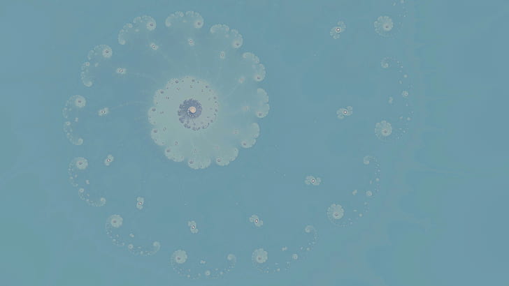fractale, Mandelbrot, ensemble de Mandelbrot, art abstrait, bleu, numérique, Fond d'écran HD