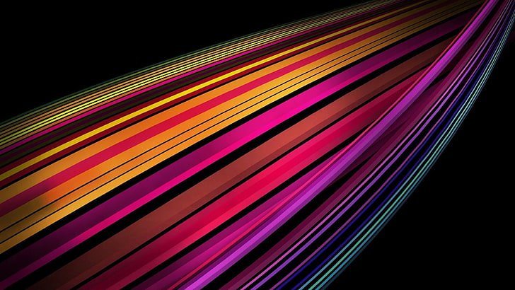 papel tapiz abstracto multicolor, abstracto, colorido, líneas, Fondo de pantalla HD