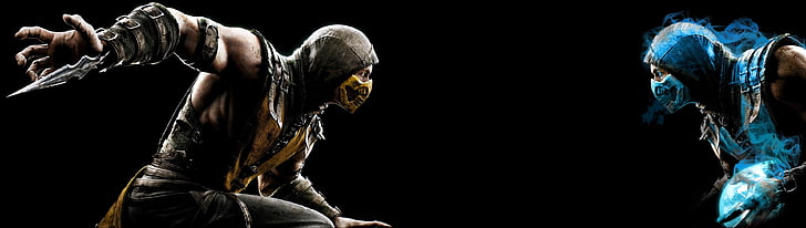 Sub-Zero und Scorpion digitales Hintergrundbild, Mortal Kombat X, Scorpion (Charakter), Sub-Zero, HD-Hintergrundbild