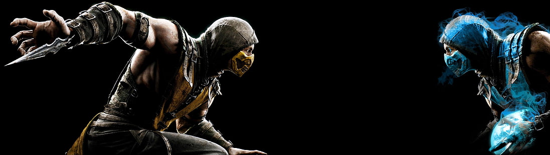 Sub-Zero und Scorpion digitales Hintergrundbild, Mortal Kombat X, Scorpion (Charakter), Sub-Zero, HD-Hintergrundbild HD wallpaper