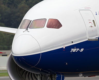 787, 787-9, avião comercial, avião, boeing, dreamliner, jato, transporte, HD papel de parede HD wallpaper