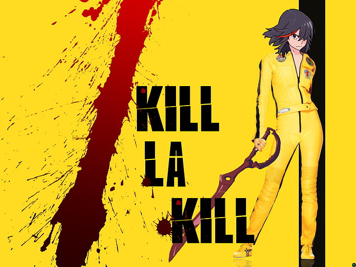 Fondo de pantalla de Kill La Kill, Kill la Kill, Kill Bill, crossover, Matoi Ryuuko, Fondo de pantalla HD