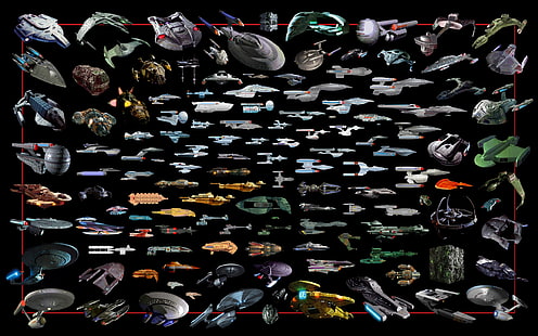 collage, färg, hantverk, detalj, fiktion, spel, diagram, mech, filmer, sci, vetenskap, fartyg, rymden, rymdfarkoster, rymdskepp, stjärna, tech, tv, trek, fordon, HD tapet HD wallpaper