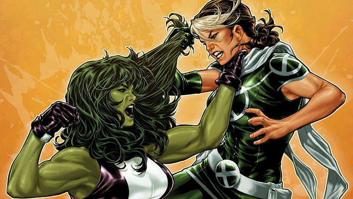 comics, hulk, marvel, she, she-hulk, superhero, HD wallpaper