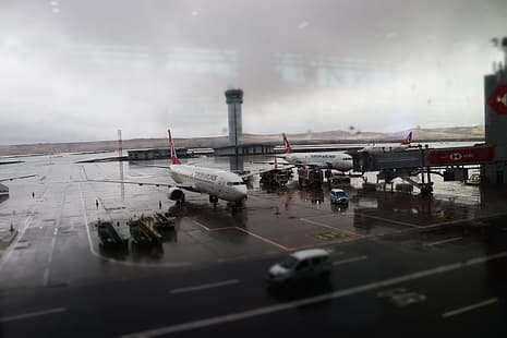 самолеты, Turkish Airlines, Стамбул, самолет, турецкий, HD обои HD wallpaper