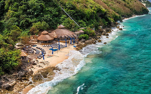 Karma Beach Bali Coastline In Indonesia Photo 1920×1200, HD wallpaper HD wallpaper