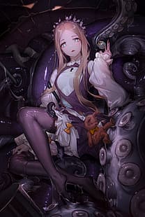  tentacles, anime girls, HD wallpaper HD wallpaper
