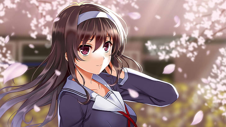 Anime, Saekano: Comment élever une petite amie ennuyeuse, une fille, Utaha Kasumigaoka, Fond d'écran HD