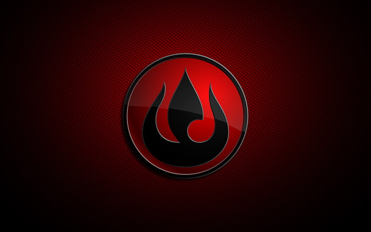 fire digital wallpaper, red, fire, avatar, Symbol, the last airbender, the Kingdom of fire, HD wallpaper