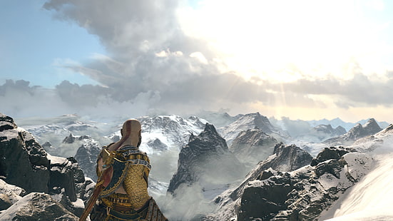 God of War, Kratos, PlayStation 4, mitologia nórdica, God of War (2018), HD papel de parede HD wallpaper