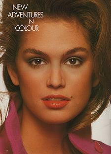 Cindy Crawford, vintage, década de 1980, HD papel de parede HD wallpaper