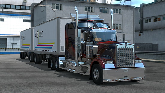 Американский симулятор грузовиков, Kenworth, HD обои HD wallpaper