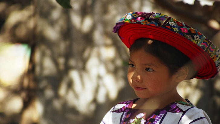 Rostos inocentes da Guatemala., Guatemala, comunidade, meninas, inocentes, HD papel de parede