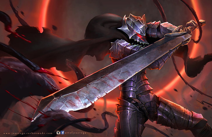 Anime, Berserker, Rüstung, Mut (Berserker), Schwert, HD-Hintergrundbild